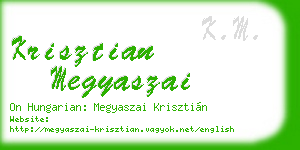 krisztian megyaszai business card